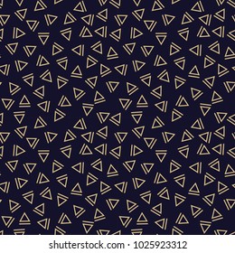 memphis style triangle seamless pattern