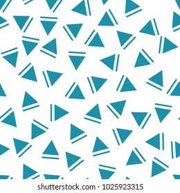 memphis style triangle seamless pattern