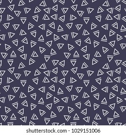 memphis style triangle seamless pattern