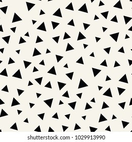 Black White Geometric Seamless Pattern Triangle Stock Vector (Royalty ...