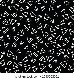 memphis style triangle seamless pattern