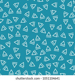 memphis style triangle seamless pattern