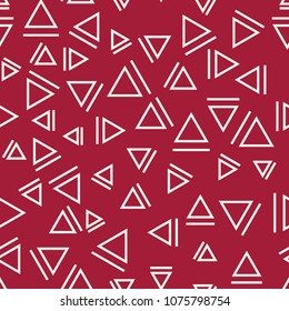 memphis style triangle seamless pattern