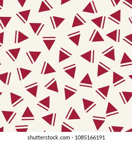 memphis style triangle seamless pattern