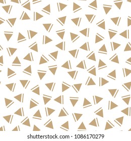 memphis style triangle seamless pattern