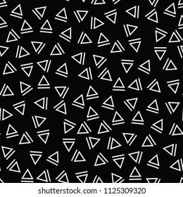 memphis style triangle seamless pattern