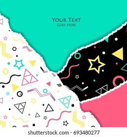 memphis style vector design. Elements for your design. Old style illustration. Eps10