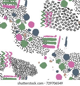 Memphis style. Vector pattern. 