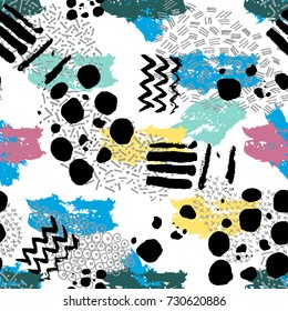 Memphis style. Vector pattern. 