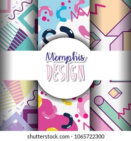 Memphis templates and backgrounds