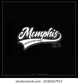 Memphis, Memphis TN, Tennessee, TN, City, Memphis City, City Emblem, Vintage Emblem, Logo, Vector