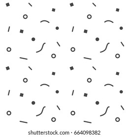 memphis trendy background pattern seamless