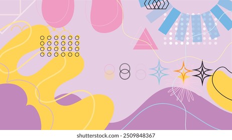memphis  violet  template vector background