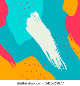 Memphis wallpaper design vector, Colorful geometric background in the style. 