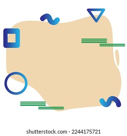 fondo de estilo memphis con una copia del espacio para su información, banner, fondo abstracto
