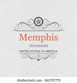 Memphis,Tennessee.Vintage frame.