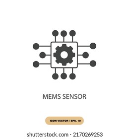 Mems Sensor Icons  Symbol Vector Elements For Infographic Web