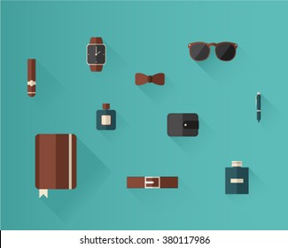 men accessories icons