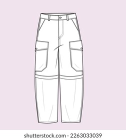men active wear gym cycleing jogger pants flat sketch illustration