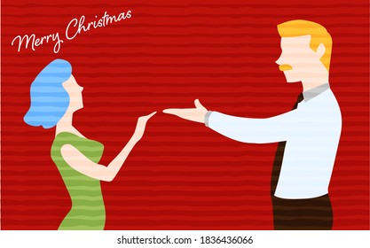 Men applying for dance and women receiving it