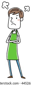 Men apron: Get angry