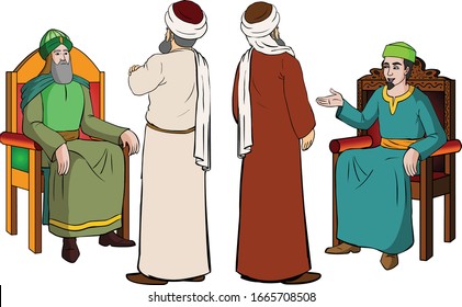 Men from Arab Islamic history