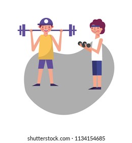 men athletes weight lifting character