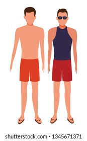 men avatar cartoon character