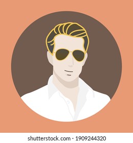 Men avatar vector character style and casual people in trendy.