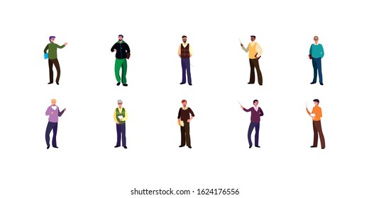Men avatars design, Man boy male person people human social media and portrait theme Vector illustration