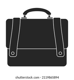 Men bag vector icon.Black vector icon isolated on white background men bag.
