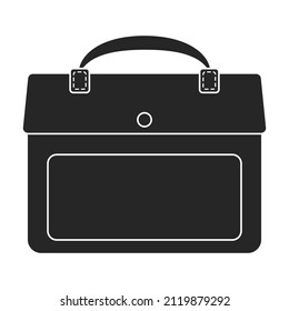 Men Bag Vector Iconblack Vector Icon Stock Vector (Royalty Free ...