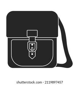 Men bag vector icon.Black vector icon isolated on white background men bag.