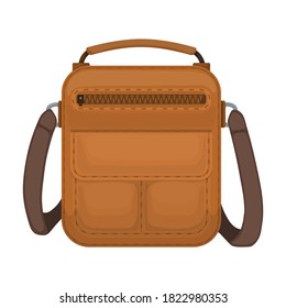 Men bag vector icon.Cartoon vector icon isolated on white background men bag.