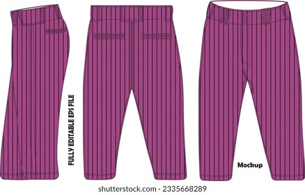 Vectores de Béisbol Pant Mock ups 