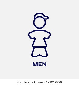 Men Bathroom Sign