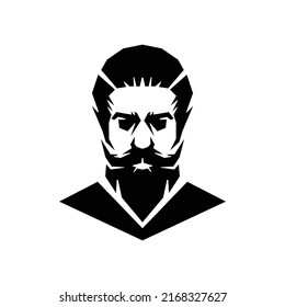 565 Bearded man silhouette geometric Images, Stock Photos & Vectors ...