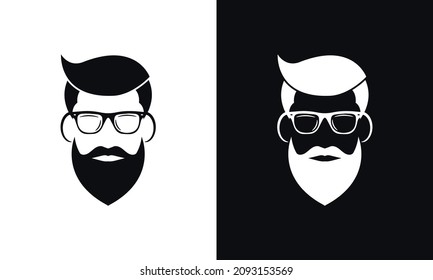 Men beard style vector eps 10