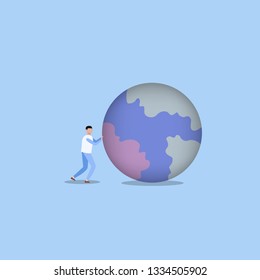 Men and the big world