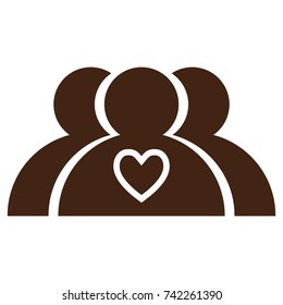 Men black heart icon