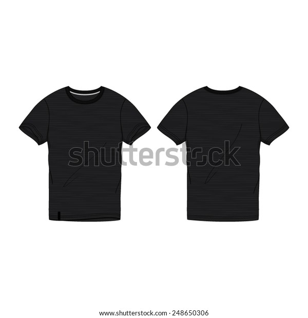 round neck t shirt black