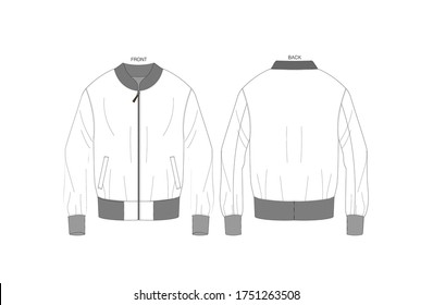 8,019 Jacket flat sketch Images, Stock Photos & Vectors | Shutterstock