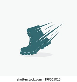 Men boot - vector illustration