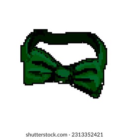 men bow tie game pixel art retro vector. bit men bow tie. old vintage illustration