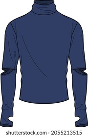 MEN AND BOYS BASE LAYER HIGH NECK TOPS VECTOR