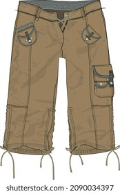 MEN AND BOYS BOTTOM WEAR CARGO PANT VECTOR