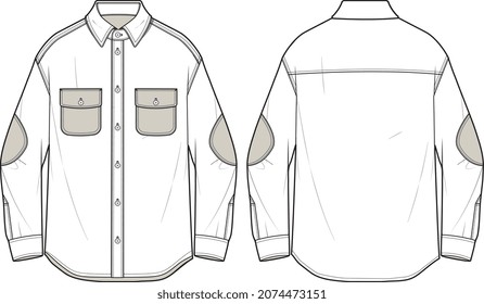 MEN AND BOYS SHIRTS AND TEE VECTOR FLAT SKETCH