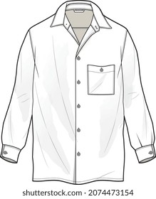 MEN AND BOYS SHIRTS AND TEE VECTOR FLAT SKETCH