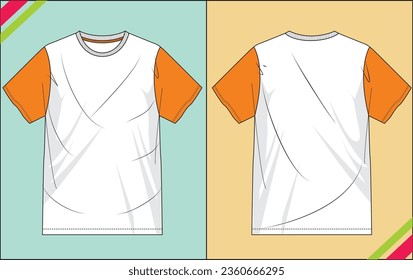 MEN BOYS SHORTS FRONT BACK VIEW ILLUSTRATION