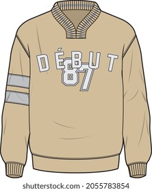 MEN AND BOYS SWEATSHIRT VECTOR ILLUSTRATION
